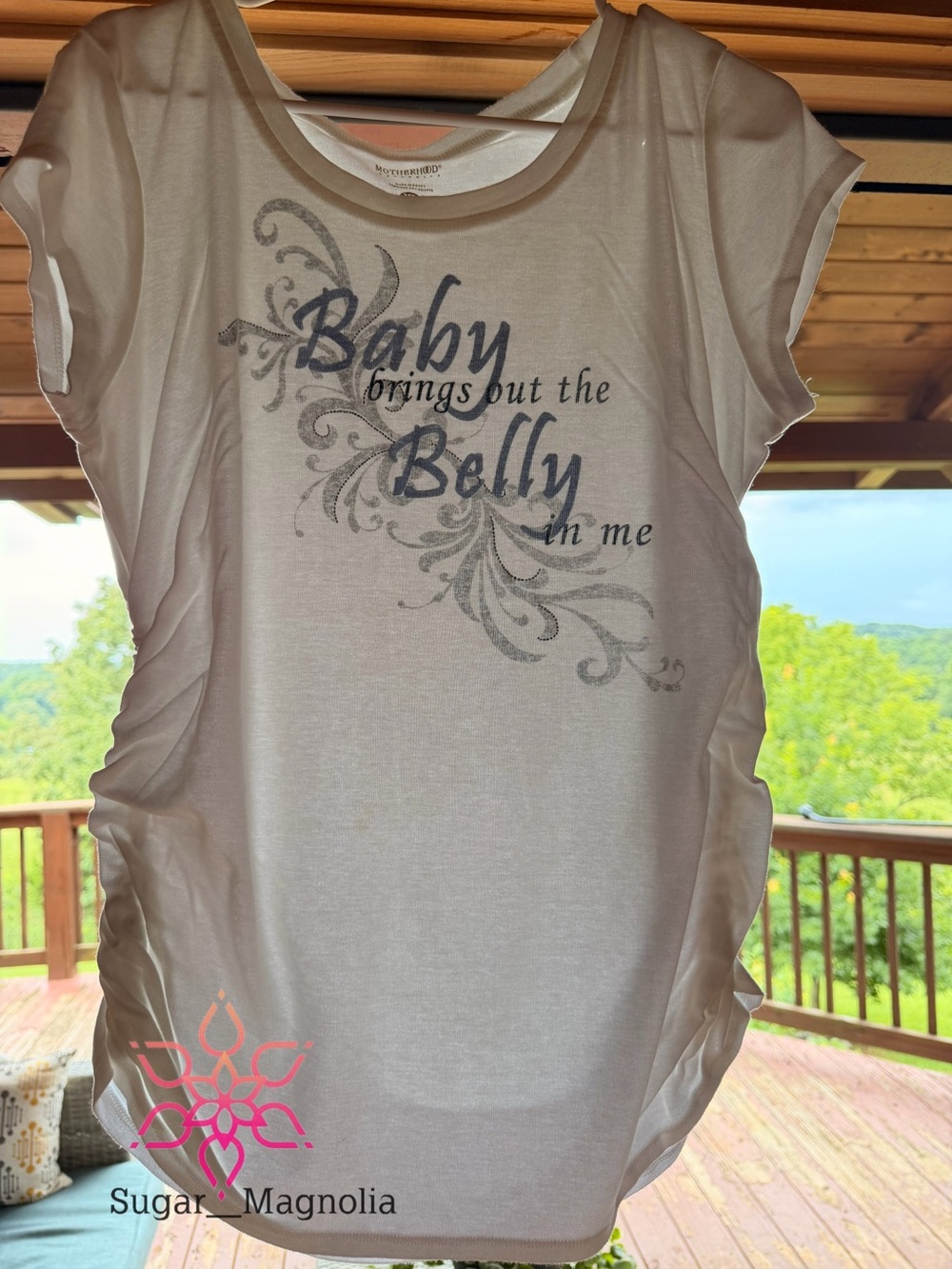Motherhood Maternity Light Pink Graphic Tee